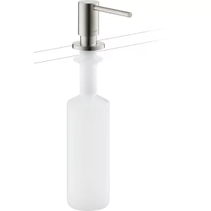 AXOR 42818800 AXOR Uno soap-/ lotion dispenser, stal szlachetna - Mydelniczki i dozowniki mydła - miniaturka - grafika 1