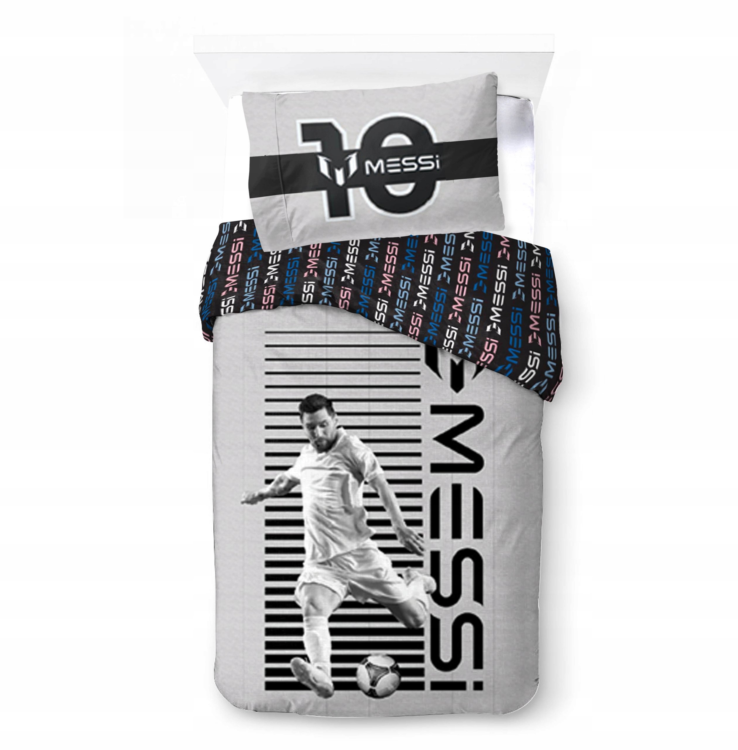Komplet Pościeli 140x200 cm Lionel Leo Messi Barcelona Dla Fana Piłka Nożna