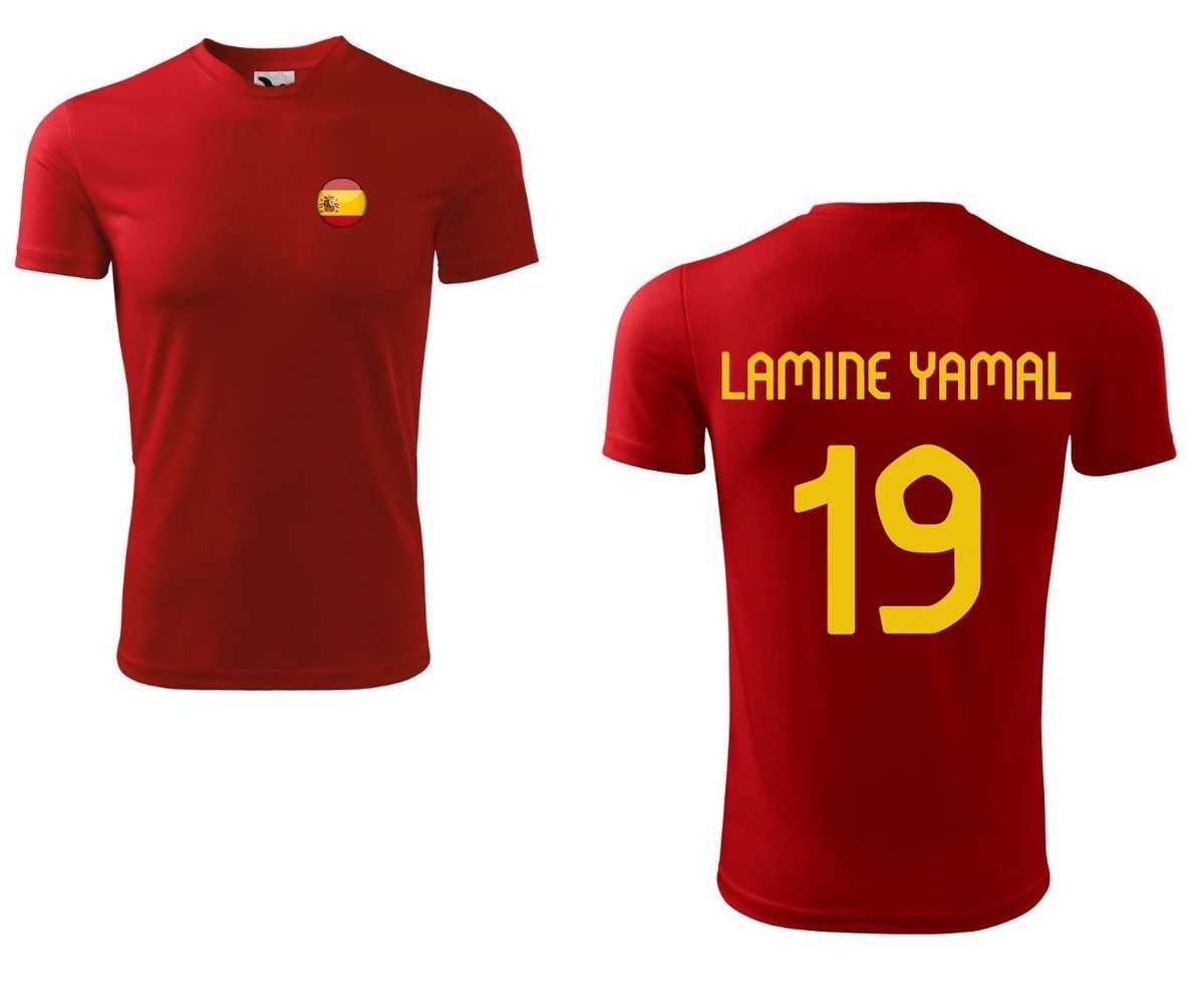Treningowa Koszulka HISZPANIA LAMINE YAMAL 19 jr