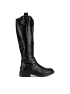 Kozaki damskie - Clara Barson Oficerki WYL3560-3 Czarny - miniaturka - grafika 1