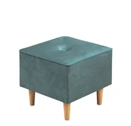 Pufy i podnóżki - Pufa do fotela podnóżek w stylu skandynawskim Floki Niebieski - miniaturka - grafika 1