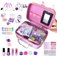Zabawki kreatywne - ZESTAW Kuferek z Kosmetykami dla Dziewczynki - Beauty dla Małej Księżniczki - miniaturka - grafika 1