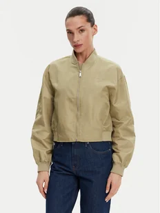 Calvin Klein Jeans Kurtka bomber Hero LV047B528G Beżowy Relaxed Fit - Kurtki damskie - miniaturka - grafika 1