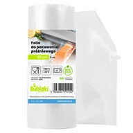 Folia, papier śniadaniowy, serwetki - Folia do pakowania próżniowego bez BPA Bublaki 20cm x 5m Moletowana do zgrzewarki próżniowej - miniaturka - grafika 1