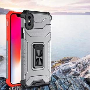 Crystal Ring Case pancerne hybrydowe etui pokrowiec + magnetyczny uchwyt iPhone XS Max zielony - Etui i futerały do telefonów - miniaturka - grafika 2