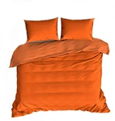 Pościel - pościel z flaneli 160x200 + 2x poszewka F 223 orange - miniaturka - grafika 1
