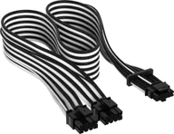 Kable komputerowe i do monitorów - Corsair PCIe 12-pin - PCIe 8-pin x2, Czarno-biały CP-8920333 - miniaturka - grafika 1