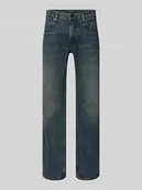 Spodnie męskie - Jeansy o kroju straight fit z naszywką z logo model ‘Mosa’ - miniaturka - grafika 1