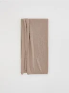 Czapki damskie - Reserved - Gładki szalik - beżowy - miniaturka - grafika 1