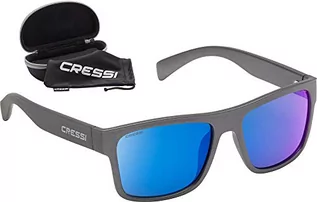 Okulary przeciwsłoneczne - Cressi Spike Sunglasses sportowe okulary przeciwsłoneczne dla dorosłych, szary, w rozmiarze uniwersalnym - grafika 1