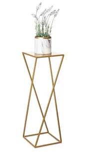 Kwietnik nowoczesny złotym stojący 70 cm - Kwietniki - miniaturka - grafika 1