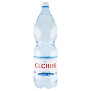 Cechini Muszyna Naturalna woda mineralna wysokozmineralizowana niskonasycona CO₂ 1,75 l - Desery dla dzieci - miniaturka - grafika 1