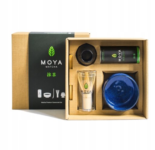 Zestaw do matchy ceremonialny Moya Matcha Tradycyjna i czarka Kaze