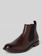Botki męskie - Buty chelsea ze skóry z pętelką model ‘Bonifacio’ - miniaturka - grafika 1