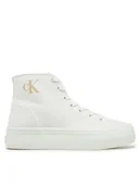 Trampki damskie - Calvin Klein Jeans Trampki YW0YW01764 Biały - miniaturka - grafika 1