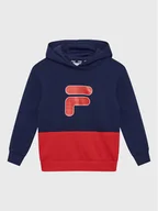 Odzież sportowa dziecięca - Fila Bluza Bielefeld FAK0101 Granatowy Regular Fit - miniaturka - grafika 1
