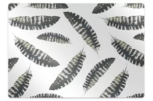 Mata na podłogę pod krzesło Pióra w stylu Boho 120x90 cm - Podnóżki, podpórki, podkładki - miniaturka - grafika 1