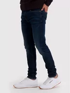 Spodnie męskie - American Eagle Jeansy 011-1112-5982 Granatowy Super Skinny Fit - miniaturka - grafika 1