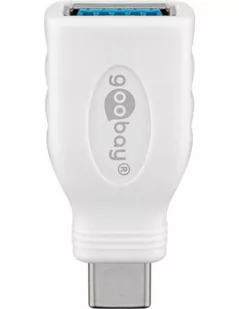 Goobay 66262 adapter USB 3.0 z USB-C na tulei A Biały 66262 - Adaptery i przejściówki - miniaturka - grafika 1