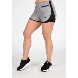 Spodenki fitness damskie Gorilla Wear Alice Shorts szare - Spodnie sportowe damskie - miniaturka - grafika 1