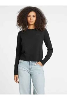 maglie kobieta guess jeansy w4br83 z3ho2 jblk