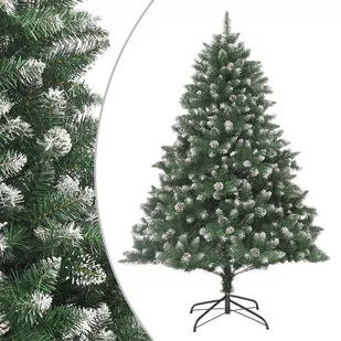 vidaXL Sztuczna choinka ze stojakiem, 240 cm, PVC - Choinki - miniaturka - grafika 1