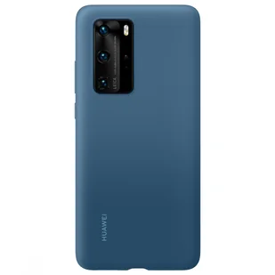 Huawei P40 Pro Silicone Case niebieski - Etui i futerały do telefonów - miniaturka - grafika 2