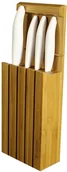Noże kuchenne - Kyocera Blok bambusowy z 4 nożami (białymi) - miniaturka - grafika 1