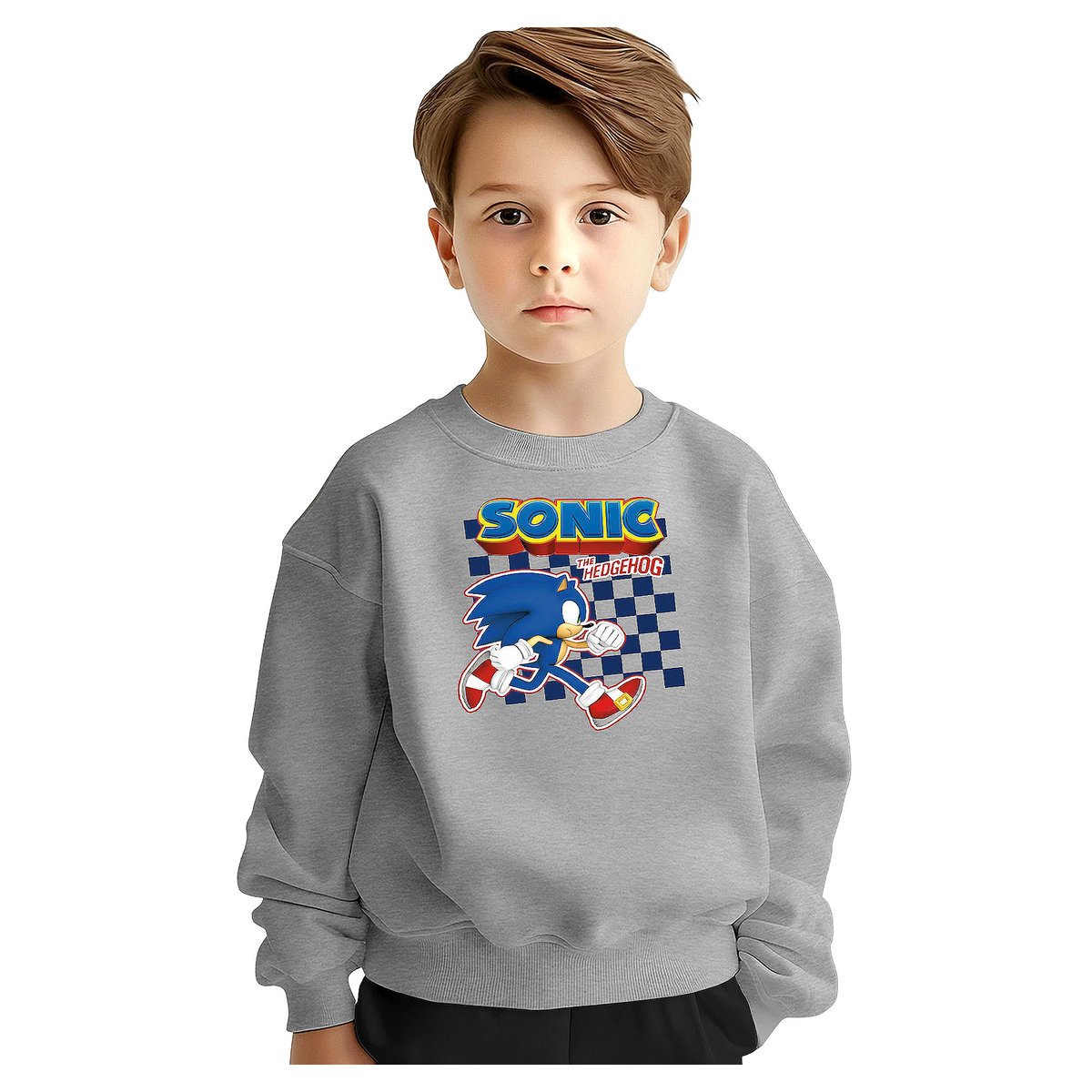 BLUZA DZIECIĘCA MŁODZIEŻOWA SONIC 146-152 WZORY PREZENT