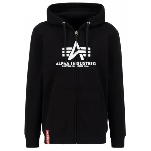 Bluza rozpinana z kapturem Alpha Industries PP Basic 178325PP 03 - Czarna - Odzież taktyczna i umundurowanie - miniaturka - grafika 1