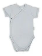 Body dla niemowląt - Niemowlęce body na krótki rękaw popielate, Nicol,r.48 - miniaturka - grafika 1