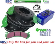 Tarcze hamulcowe - Przednie klocki GreenStuff + NACINANE tarcze hamulcowe EBC seria USR Cadillac DeVille 2000-2005 - miniaturka - grafika 1