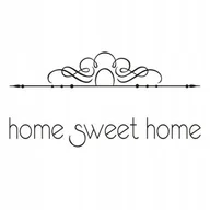 Dekoracje domu - Napis na ścianę do przedpokoju naklejka 100x50cm wybór koloru Home Sweet Home 190 - miniaturka - grafika 1