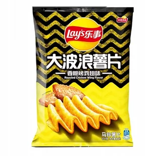 Chipsy Lay's Big Wave Roasted Chicken Wing Pieczone Skrzydełko Kurczaka 70g - Chipsy - miniaturka - grafika 1