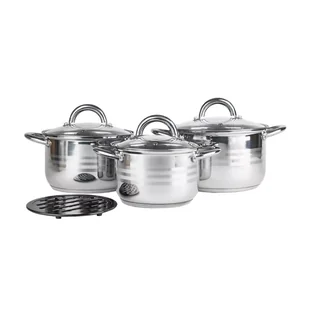 Topfann, Komplet Garnków Avant, Indukcja, 3X Garnek, 3 Pokrywa, Stal Nierdzewna, 7 Elementów - Zestawy garnków i patelni - miniaturka - grafika 1