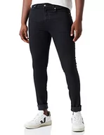 Spodnie męskie - Calvin Klein Jeans Spodnie męskie Super Skinny, Czarny jeans, 29W / 30L - miniaturka - grafika 1