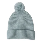 Szaliki i chustki dla dzieci - Lodger Czapeczka z wełny merino 100% miętowa Silk 3-6 mies. - miniaturka - grafika 1