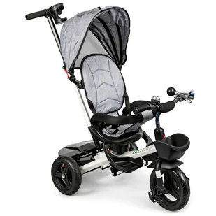 Rowerek trójkołowy obrotowy 360° Szary z daszkiem ECOTOYS - Rowerki trójkołowe Rowerek trójkołowy obrotowy 360° Szary z daszkiem ECOTOYS - Rowerki trójkołowe - miniaturka - grafika 1