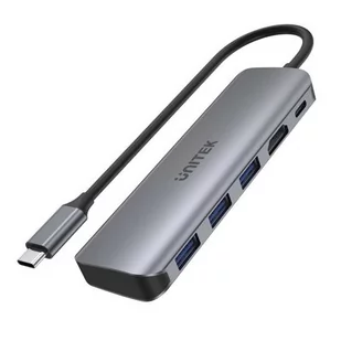 Unitek HUB USB-C 3x USB 3.1 HDMI PD 100W - Huby USB - miniaturka - grafika 1