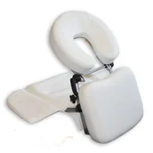 Stoły i łóżka do masażu - Movit MAX Przenośny zagłówek do masażu biały - miniaturka - grafika 1