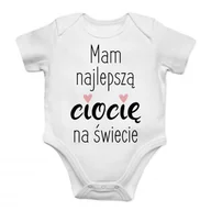 Body dla niemowląt - Koszulkowy, Body dziecięce, Mam najlepszą ciocię na świecie, rozmiar 6M - miniaturka - grafika 1