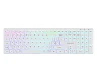 Klawiatury - CANYON Klawiatura HKB-W11 UK/US RGB Dwa Tryby Bezprzewodowa Biała CNS-HBTK11W - miniaturka - grafika 1