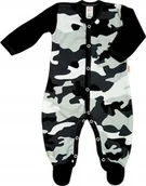 Pajacyki dla niemowląt - PAJAC pajacyk rozpinany standard Moro czarne r 68 KLEKLE - miniaturka - grafika 1