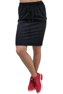 Spódnice - Spódnica medyczna czarna casual premium roz. XXL - miniaturka - grafika 1