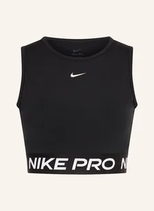 Nike Krótki Top Pro 365 Dri-Fit schwarz - Koszulki i topy damskie - miniaturka - grafika 1