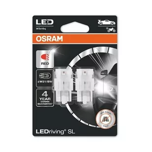 Żarówki Osram Led W21/5W 7515Drp-02B (2 Sztuki) Czerwone - Żarówki samochodowe - miniaturka - grafika 1