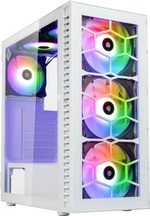 Obudowa Kolink Observatory HF Glass ARGB biała - Obudowy komputerowe - miniaturka - grafika 1