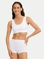 Biustonosze - Hanro Biustonosz top Touch Feeling 71806 Biały - miniaturka - grafika 1