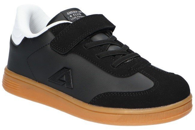 AMERICAN CLUB ES192 KLASYCZNE STYLOWE ADIDASY BUTY DZIECIĘCE NA RZEP WKŁADKA SKÓRZANA B 33