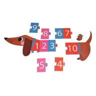 Puzzle - Puzzle (liczba elementów 16) Sausage Dog – Rex London - miniaturka - grafika 1